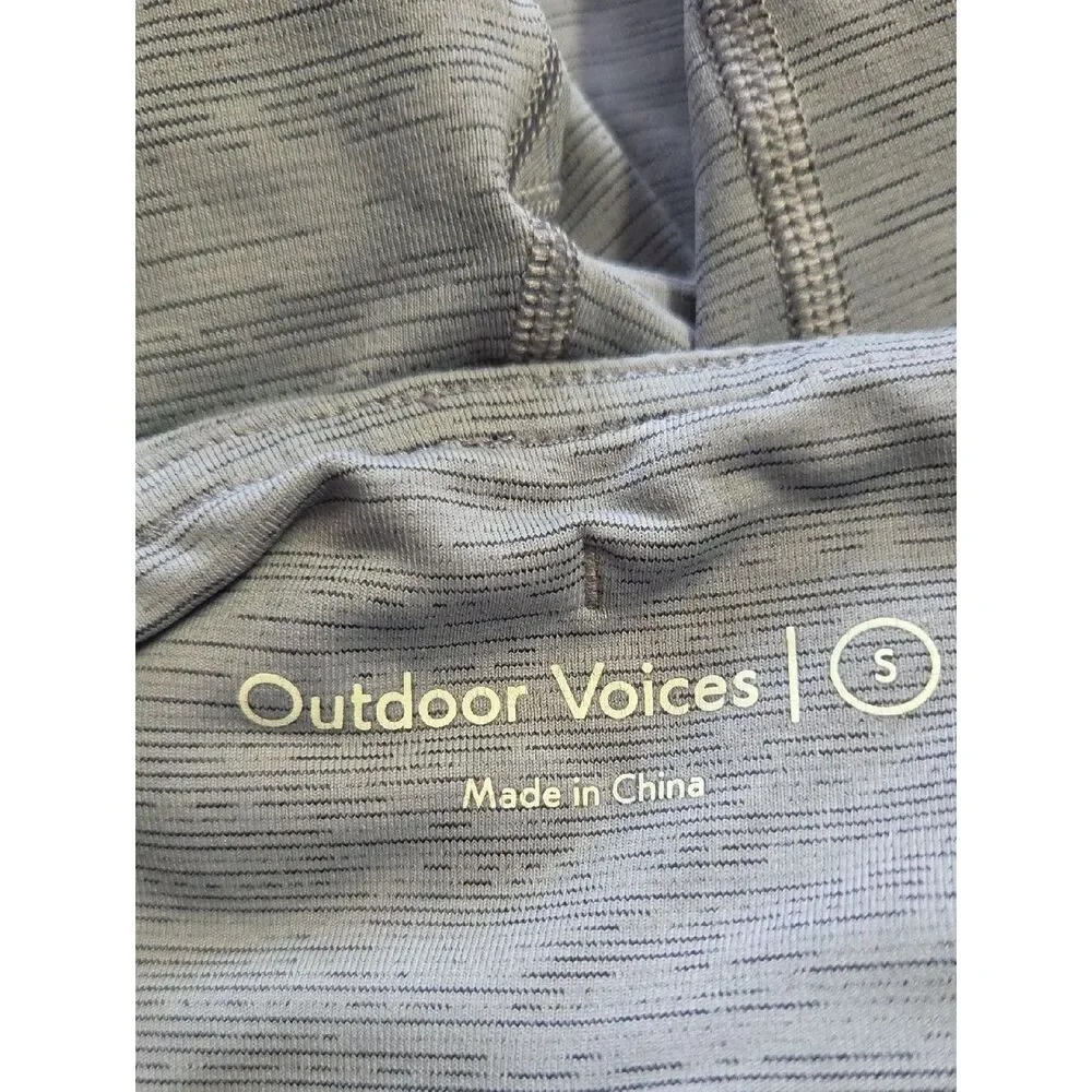 Outdoor Voices Small Pants Light Gray Leggings Cropped Ankle 7/8
